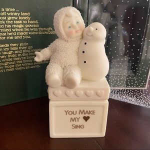 Department 56 Snowbabies “You Make My Heart Sing” figurine charm box ❄️